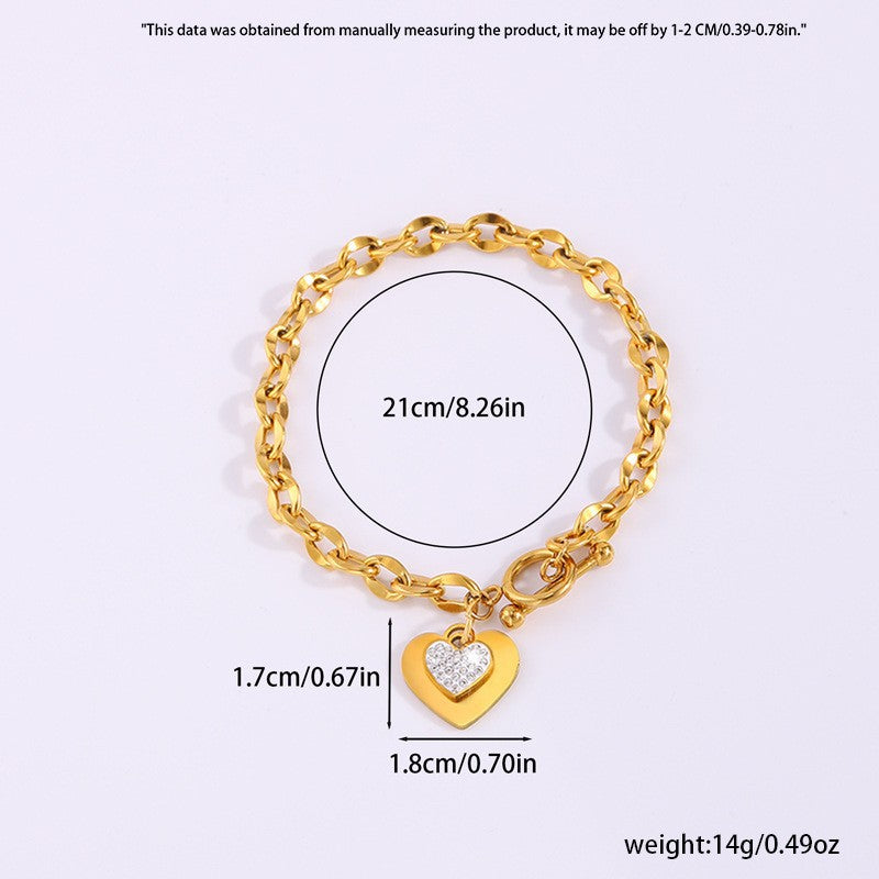 Wholesale Simple Love Titanium Steel Versatile Bracelet